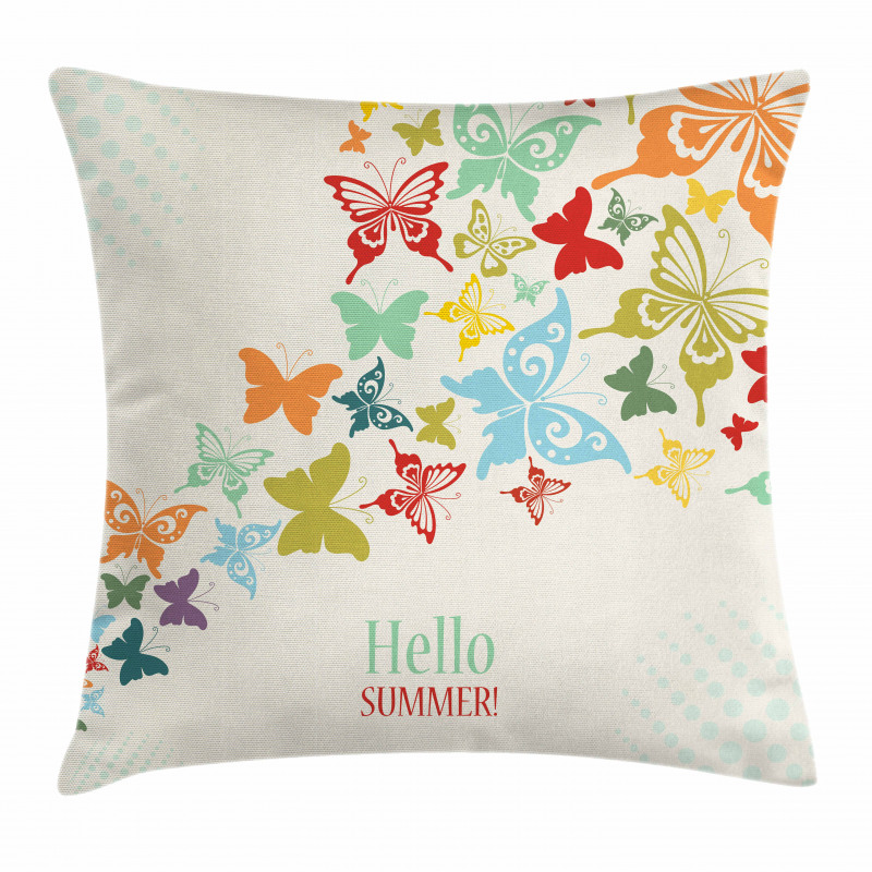 Butterfly Dots Timber Pillow Cover