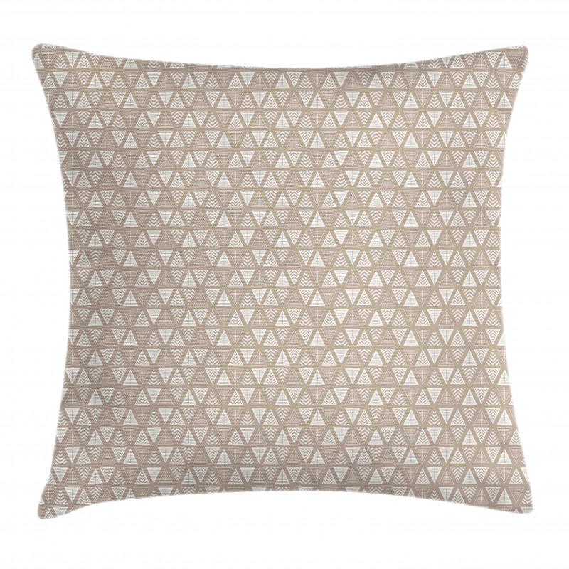 Abstract Neutral Triangle Pillow Cover