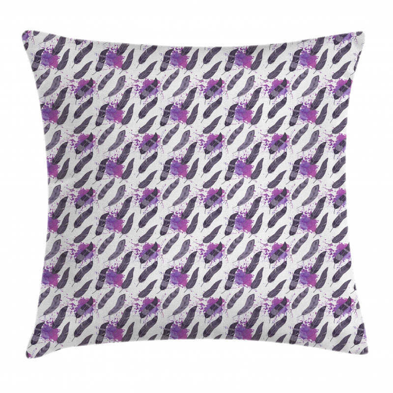 Creative Plume and Splashes Pillow Cover