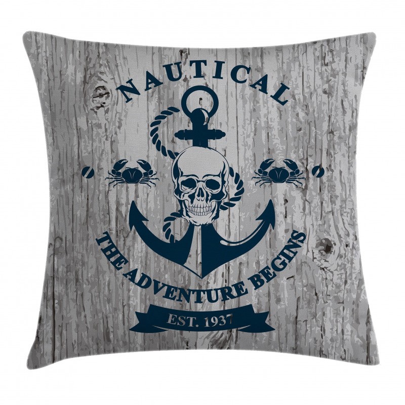 Anchor Skull Rope Sea Pillow Cover
