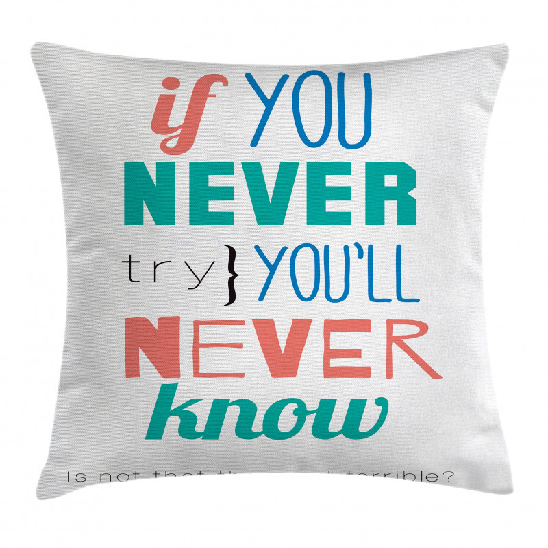 Inspiration Philosophy Pillow Cover