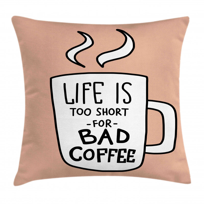 Coffee Lover Mug Concept Pillow Cover