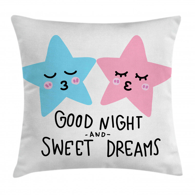 Dreams Stars Kiss Pillow Cover