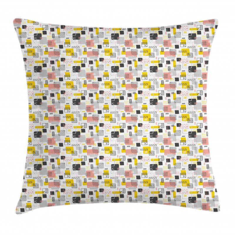 Scrapbook Geometric Squares Pillow Cover