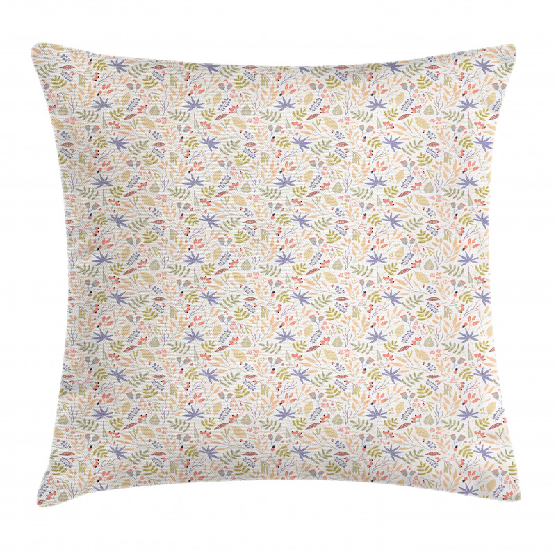 Soft Berry Spring Growth Pillow Cover