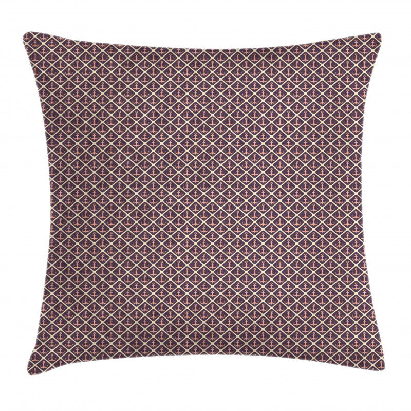 Nautical in Rhombuses Pillow Cover