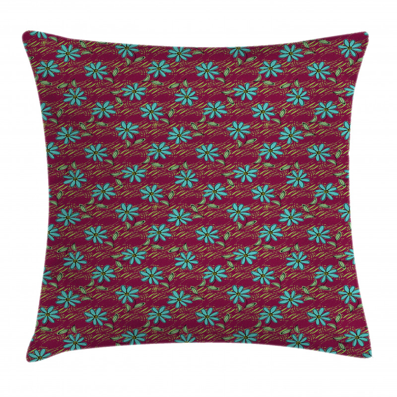 Vivid Garden Buds Blooming Pillow Cover