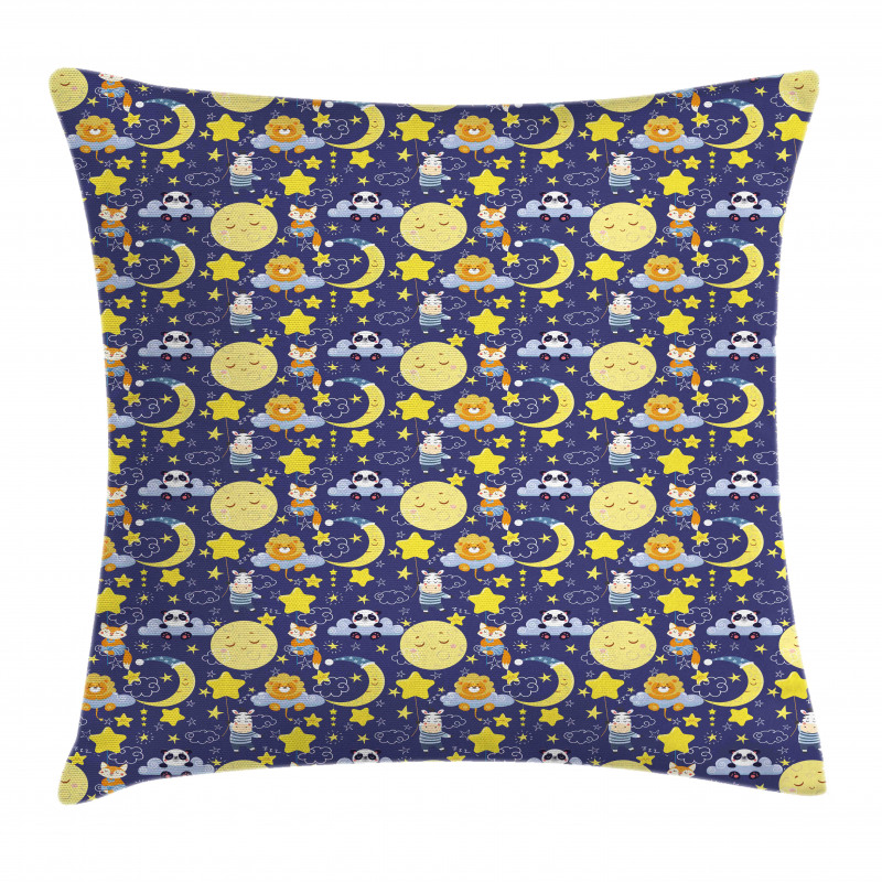 Sleeping Animals Cartoon Pillow Cover