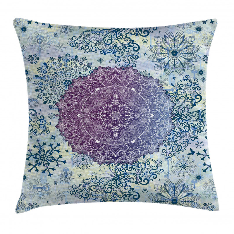 Eastern Motifs Ombre Pillow Cover