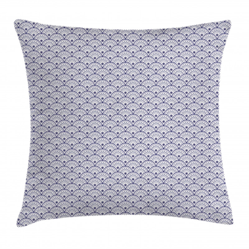 Floral Geometric Circles Pillow Cover