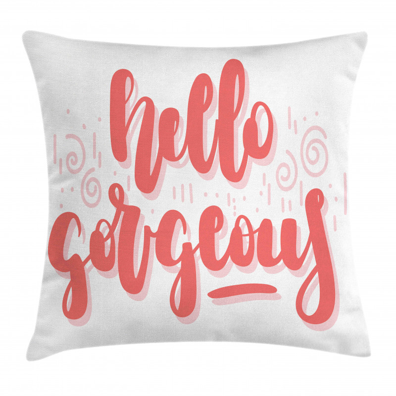 Typography Pillow Cover