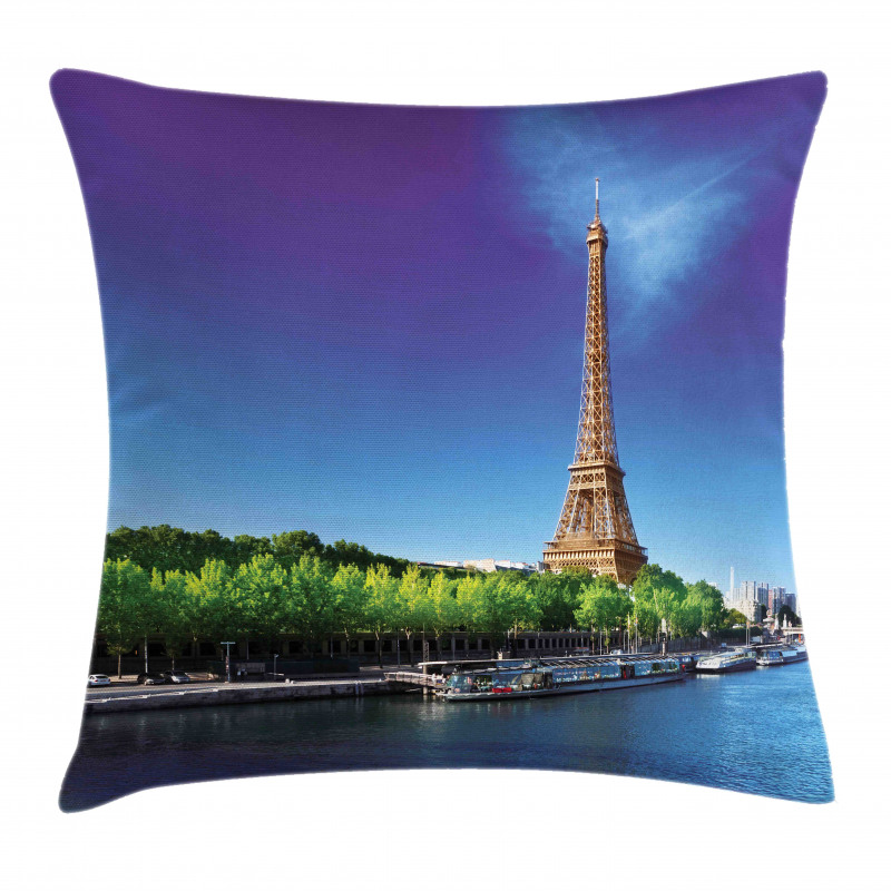 Eiffel at Sunrise Pillow Cover
