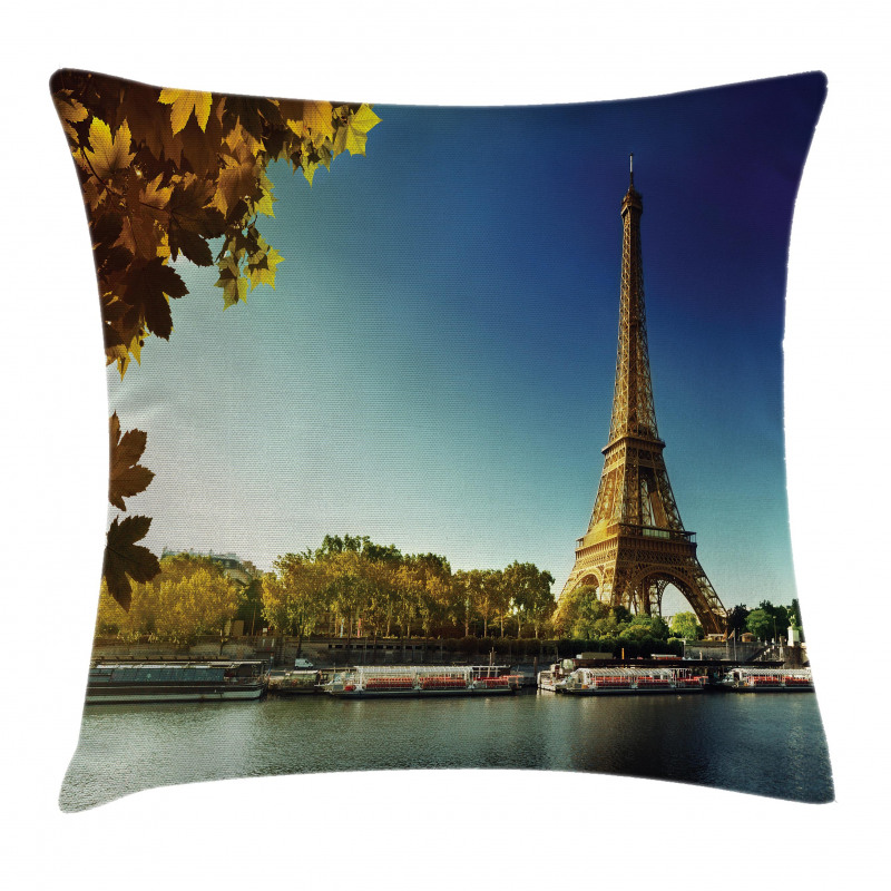Paris with Tower Pillow Cover