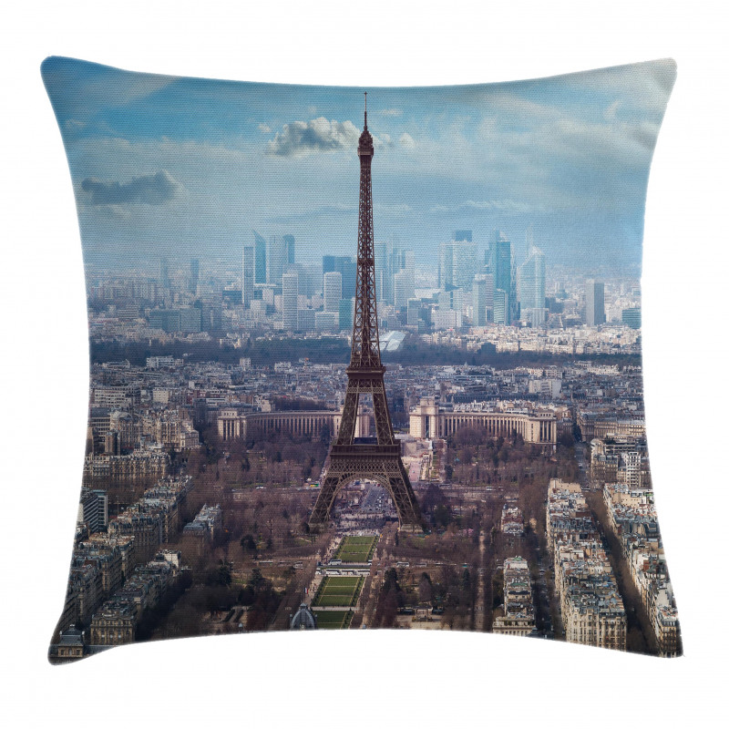 View of Eiffel Tower Pillow Cover