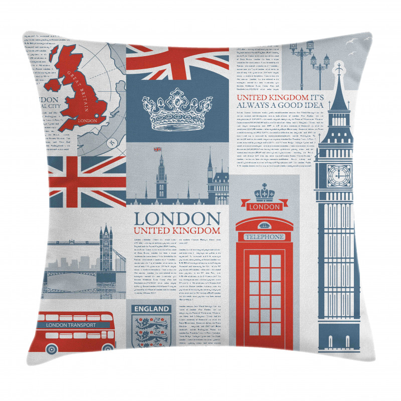 London United Kingdom Pillow Cover