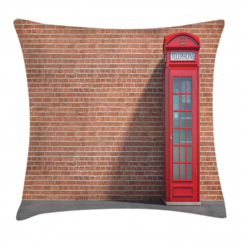 Telephone Kiosk Bricks Pillow Cover