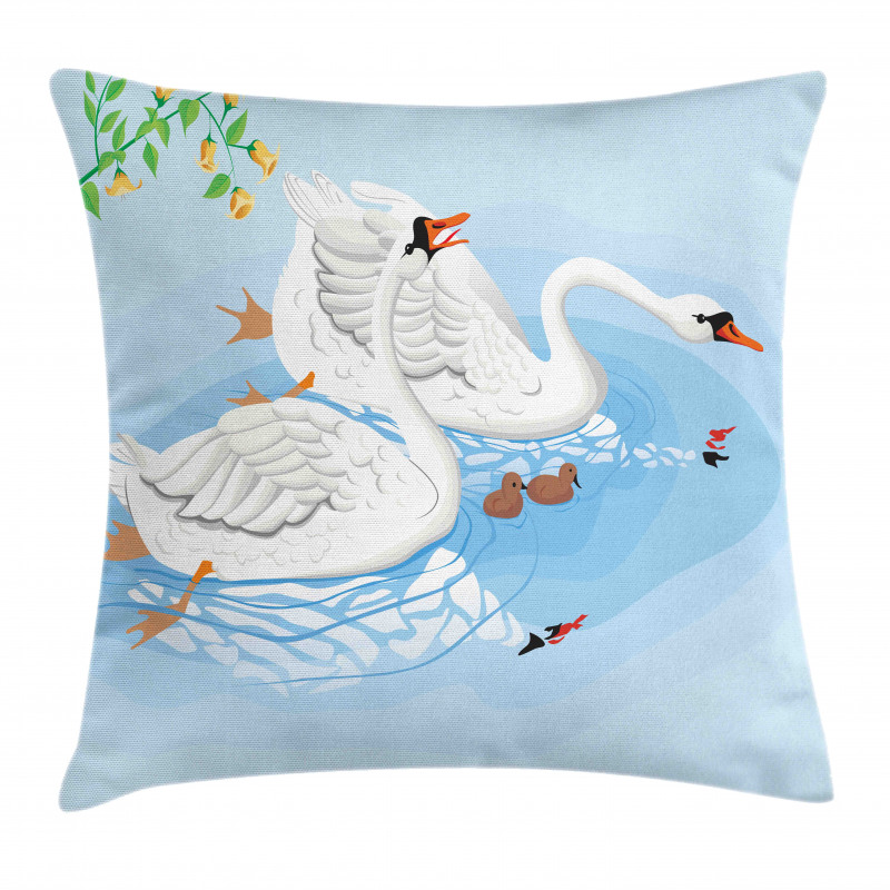 Gracious River Nature Scenery Pillow Cover