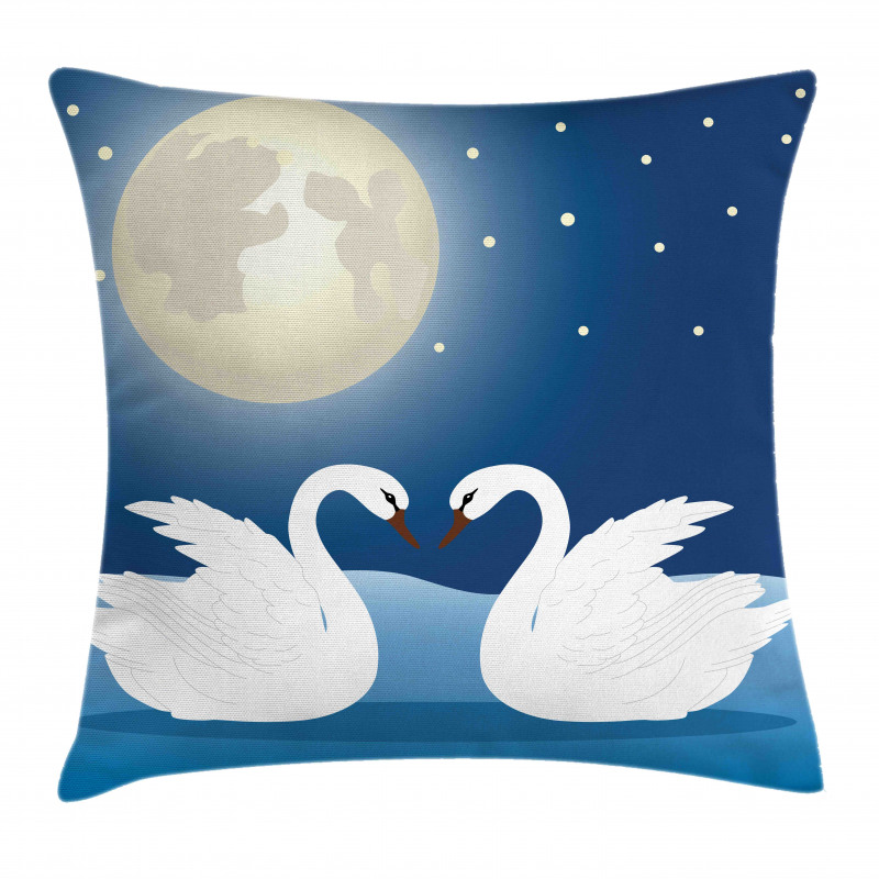 Moonlight Sky at Night Art Pillow Cover