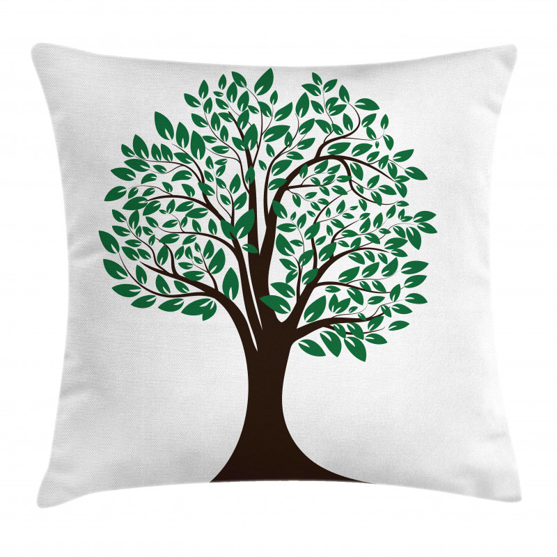 Simplistic Tree Leaves Art Pillow Cover