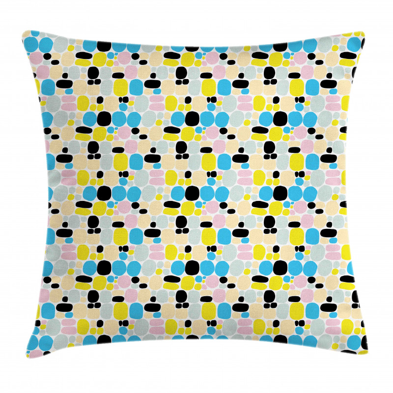 Modern Sketchy Circles Art Pillow Cover