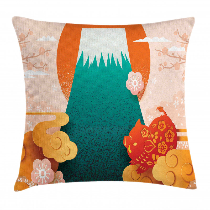 Folkloric Items Doodle Pillow Cover