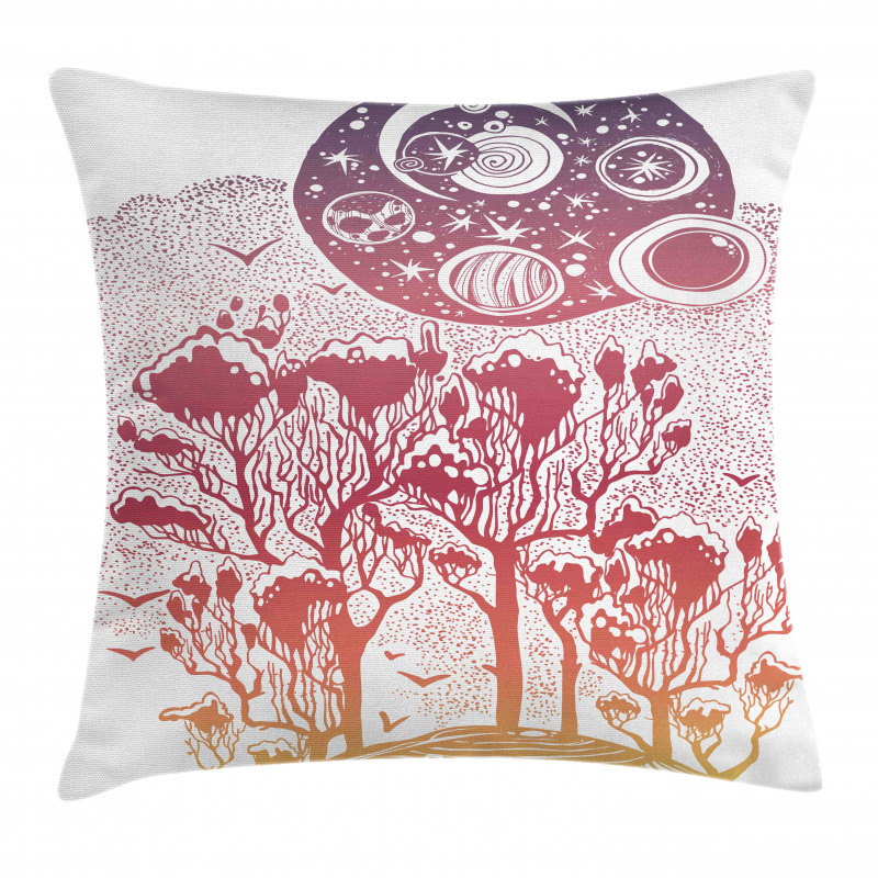 Woods Landscape Pillow Cover