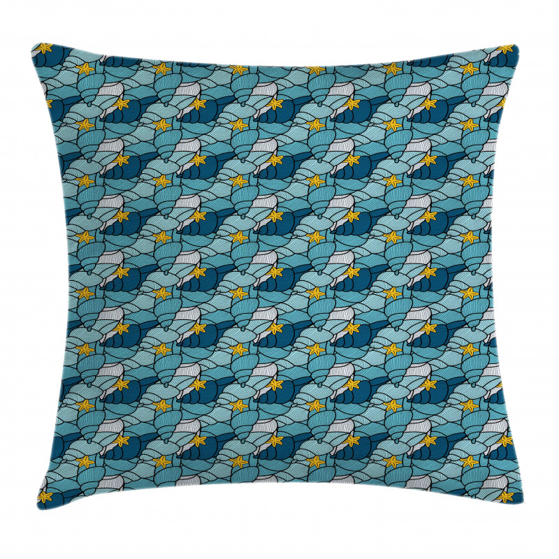 Starfish and Shells Pillow Cover