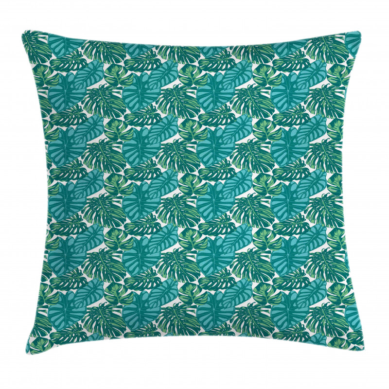 Jungle Foliage Tropic Leaves Pillow Cover