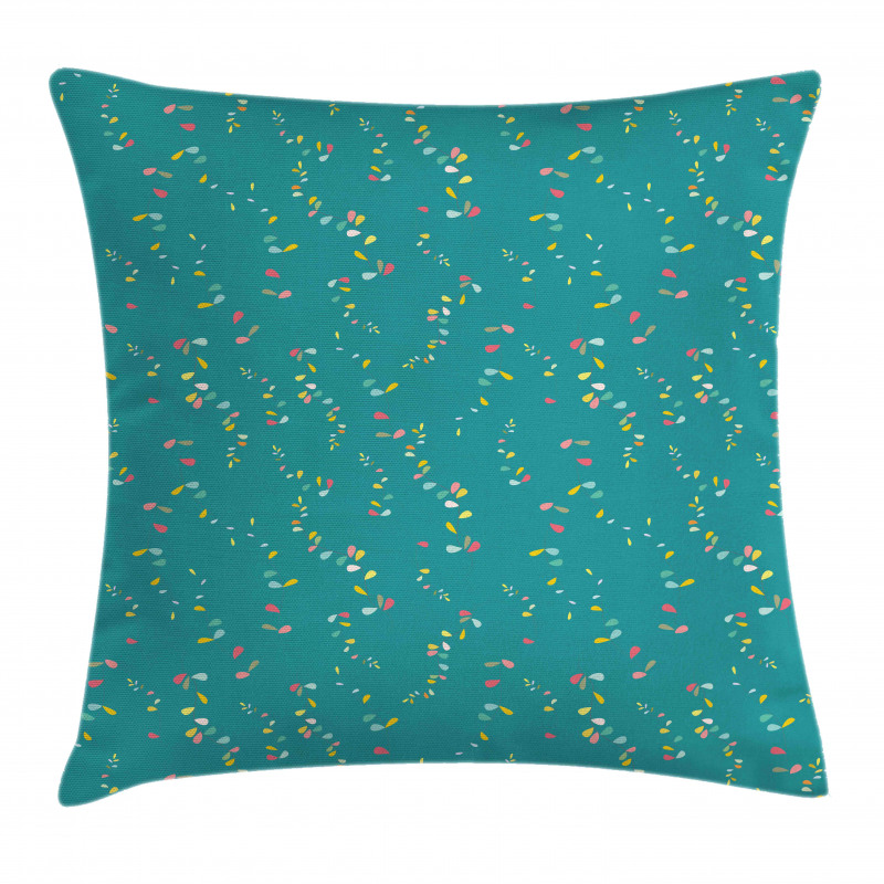 Dreamy Leafy Thin Branches Pillow Cover