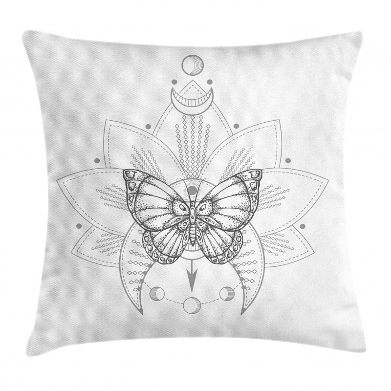 Butterfly Floral Mystic Pillow Cover