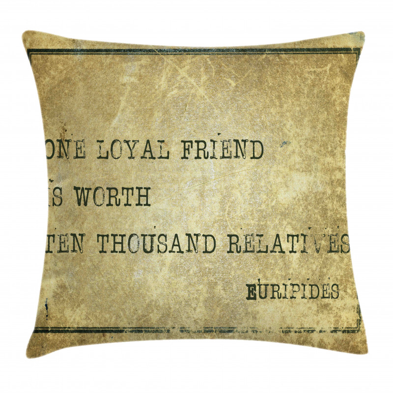 Euripides Sayings Art Pillow Cover