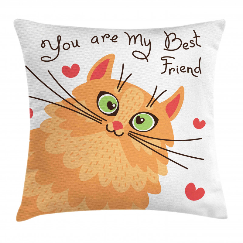 Kitten Motivation Pillow Cover