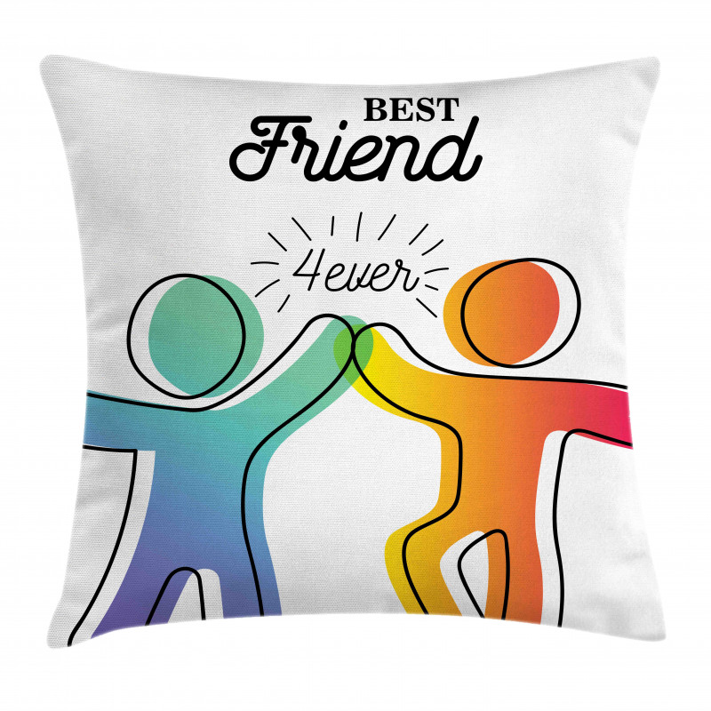 High 5 Buddies Art Pillow Cover