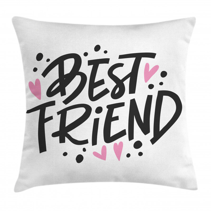 Girly Lettering Pillow Cover