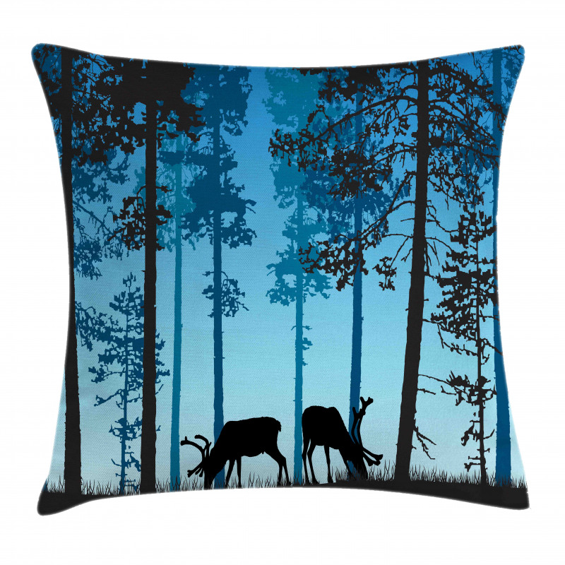 Wild Animal Elk Forest Pillow Cover