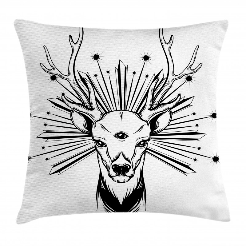 Elk Third Eye Occult Pillow Cover