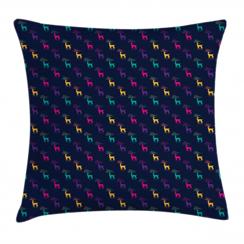 Colorful Abstract Elk Pillow Cover