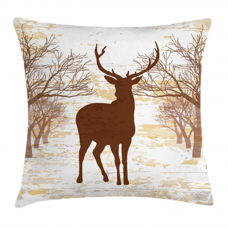 Rustic Silhouette Art Pillow Cover