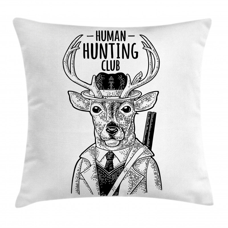 Sarcastic Humor Sketch Pillow Cover