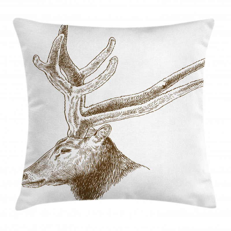 Wild Animal Engraving Pillow Cover