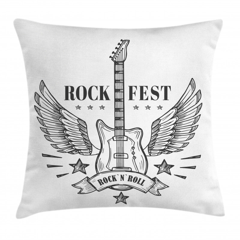 Rock Festival Design Pillow Cover