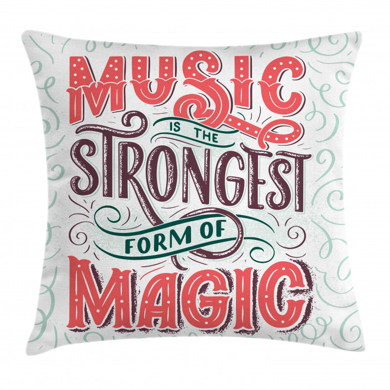 Retro Calligraphy Pillow Cover