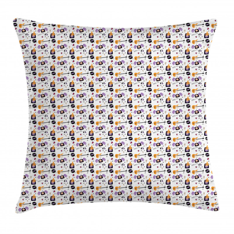 Repeating Music Pillow Cover