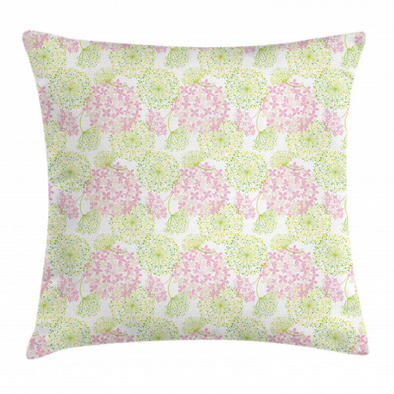 Dandelion Flower Pattern Pillow Cover