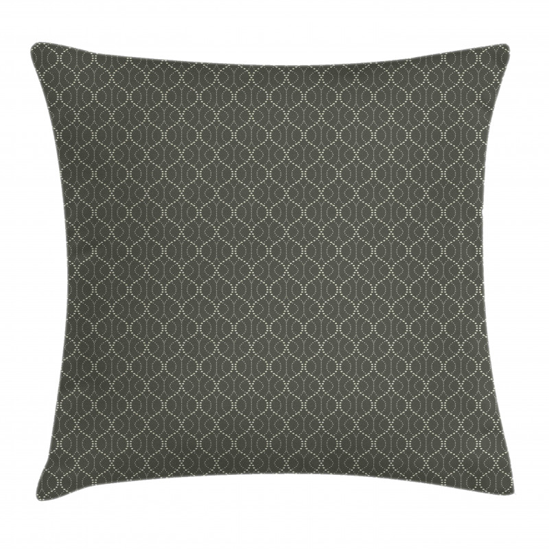 Funky Wavy Dotted Lines Pillow Cover