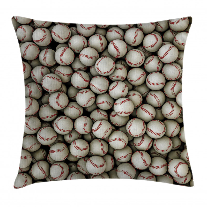 Baseball Sport Emblem Pillow Cover