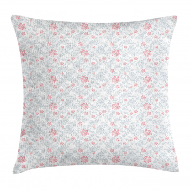 Pastel Flowers Pillow Cover