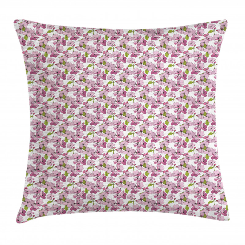 Cartoon Apple Blossom Pillow Cover