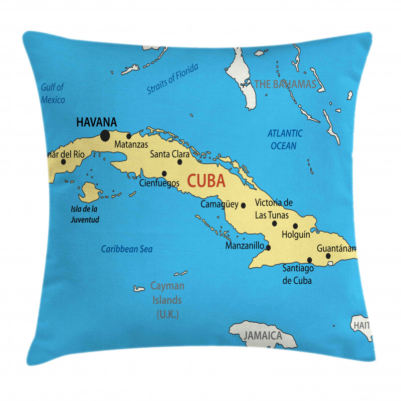 Republic of Cuba Modern Pillow Cover