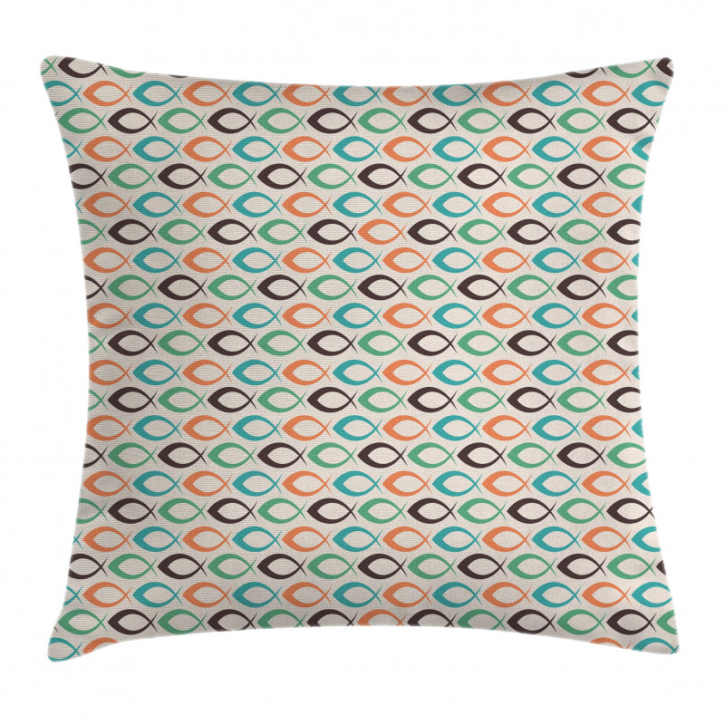 Aquatic Life Ocean Fish Pillow Cover